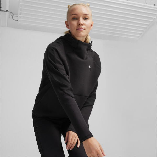 EVOSTRIPE Women's Hoodie in Black, Size XS, Polyester/Cotton by PUMA