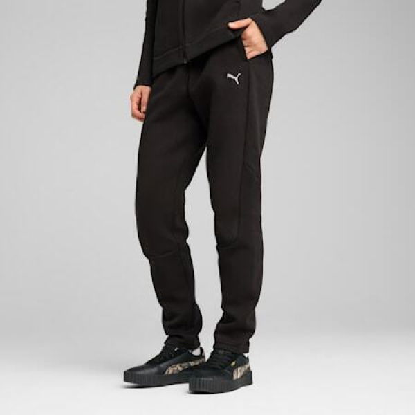 EVOSTRIPE Women's Sweatpants in Black, Size XS, Cotton/Polyester by PUMA