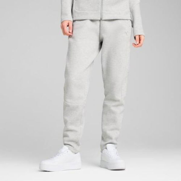 EVOSTRIPE Women's Sweatpants in Light Gray Heather, Size Small, Cotton/Polyester by PUMA