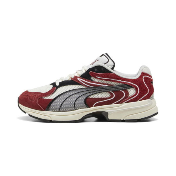 Extos Collector Unisex Sneakers in Frosted Ivory/Intense Red, Size 10.5, Synthetic by PUMA