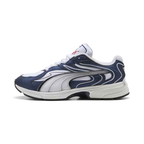 Extos Millennium Unisex Sneakers in White/Deep Navy, Size 4, Synthetic by PUMA Shoes