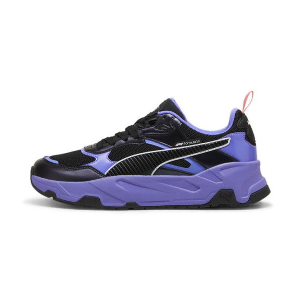 F1Â® Trinity Neon Unisex Sneakers in Black/Dark Amethyst, Size 12, Textile by PUMA Shoes