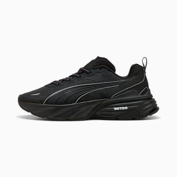Fade Sneakers Unisex in Black, Size 4.5, Synthetic by PUMA