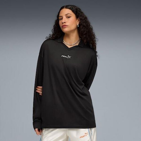 FENTY x Goalie Jersey Shirt Unisex in Black, Size Medium by PUMA