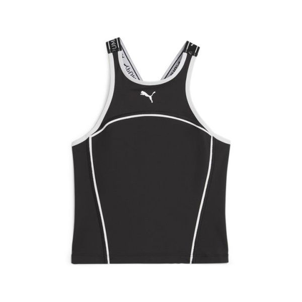 FIT Fitted Women's Tank Top in Black, Size Medium, Polyester/Elastane by PUMA