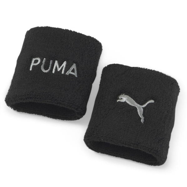 Fit Training Unisex Wristbands in Black, Cotton/Polyamide/Polyester by PUMA