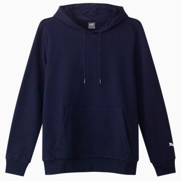 Fleece Women's Hoodie in Peacoat, Size Medium, Cotton by PUMA