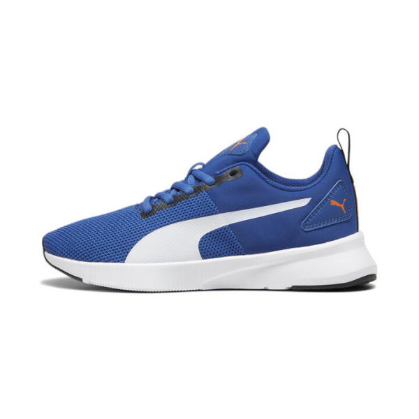 Flyer Runner Youth Trainers Shoes in Cobalt Glaze/White/Black, Size 4 by PUMA Shoes