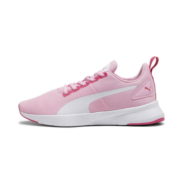 Flyer Runner Youth Trainers Shoes in Pink Lilac/White/Pink, Size 5 by PUMA Shoes