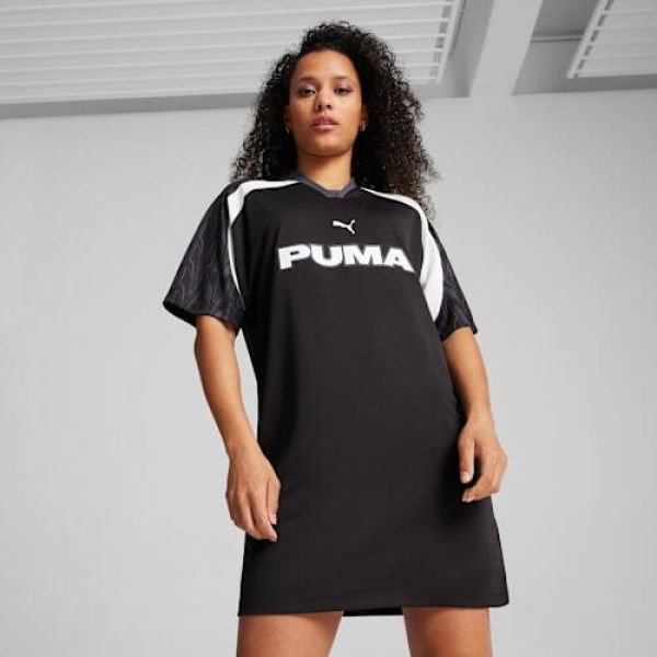 FOOTBALL JERSEY Women's Dress in Black, Size XS, Polyester by PUMA
