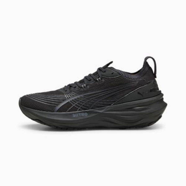 ForeverRun NITROâ„¢ 2 Men's Running Shoes in Black/Galactic Gray, Size 9.5, Synthetic by PUMA Shoes