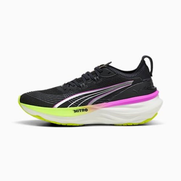 ForeverRun NITROâ„¢ 2 Running Shoes Women in Black/Pure Magenta, Size 9, Synthetic by PUMA Shoes