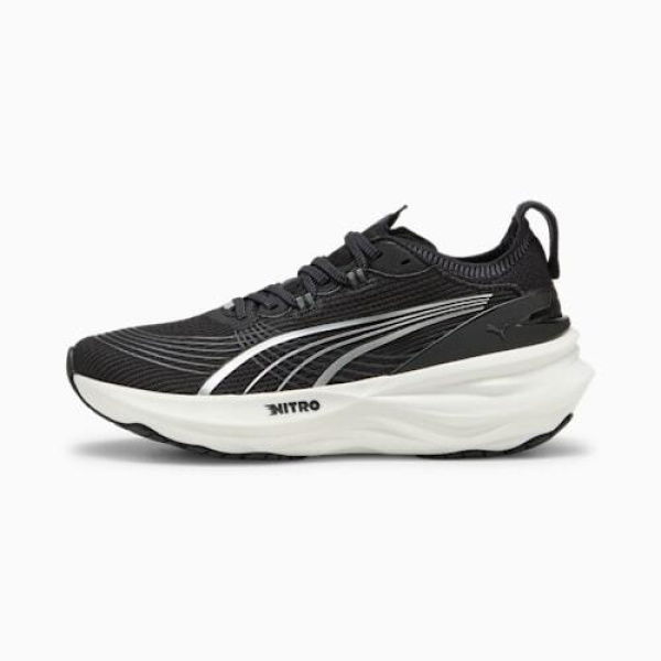 ForeverRun NITROâ„¢ 2 Running Shoes Women in Black/White, Size 6.5, Synthetic by PUMA Shoes