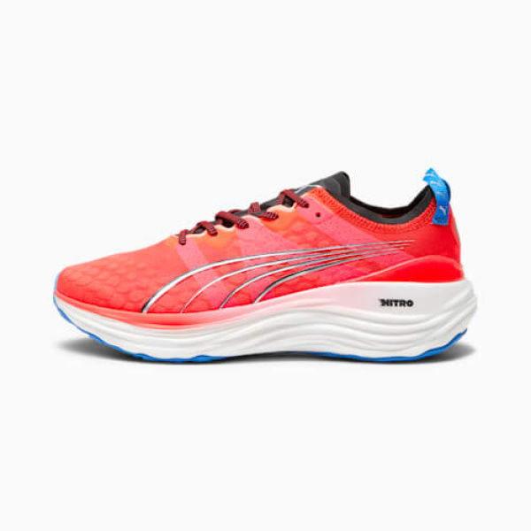 ForeverRun NITROâ„¢ Men's Running Shoes in Fire Orchid/Black/Ultra Blue, Size 7, Synthetic by PUMA Shoes