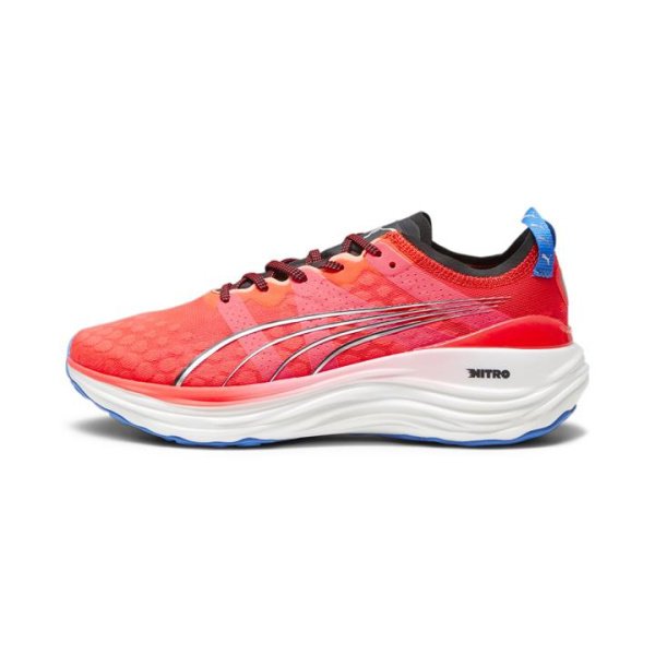 ForeverRun NITROâ„¢ Men's Running Shoes in Fire Orchid/Black/Ultra Blue, Size 8, Synthetic by PUMA Shoes