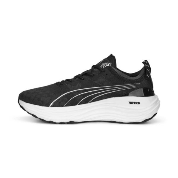 ForeverRun NITROâ„¢ Women's Running Shoes in Black/White, Size 11, Synthetic by PUMA Shoes