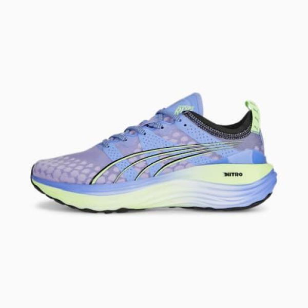 ForeverRun NITROâ„¢ Women's Running Shoes in Elektro Purple/Fizzy Lime, Size 6, Synthetic by PUMA Shoes