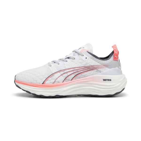 ForeverRun NITROâ„¢ Women's Running Shoes in White/Sunset Glow/Galactic Gray, Size 6.5, Synthetic by PUMA Shoes
