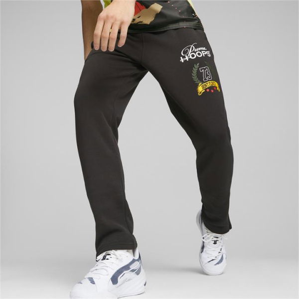 Franchise Men's Basketball Sweatpants in Black, Size Large, Cotton by PUMA