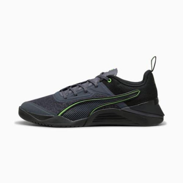 Fuse 3.0 Men's Training Shoes in Galactic Gray/Black/Green Glare, Size 7, Synthetic by PUMA Shoes