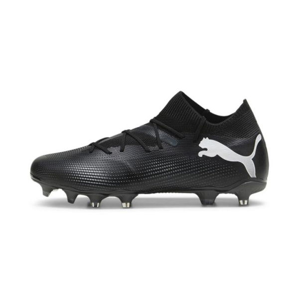 FUTURE 7 MATCH FG/AG Men's Football Boots in Black/White, Size 10.5, Textile by PUMA Shoes