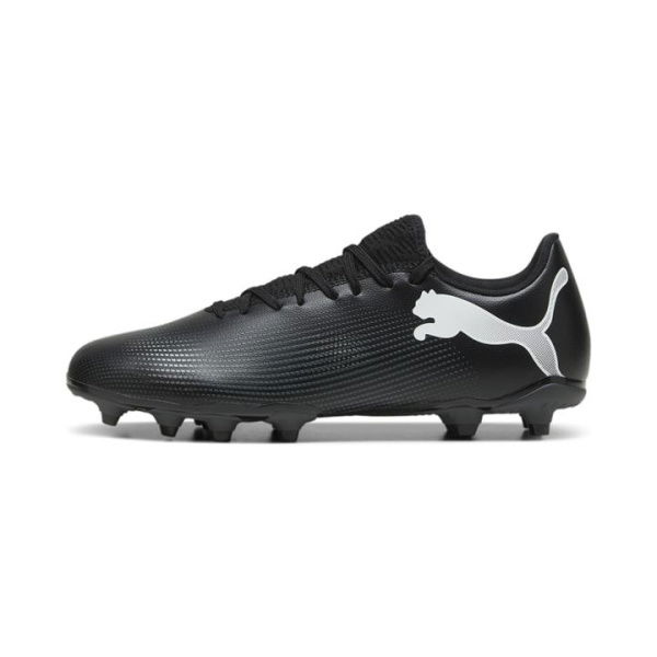 FUTURE 7 PLAY FG/AG Men's Football Boots in Black/White, Size 10, Textile by PUMA Shoes