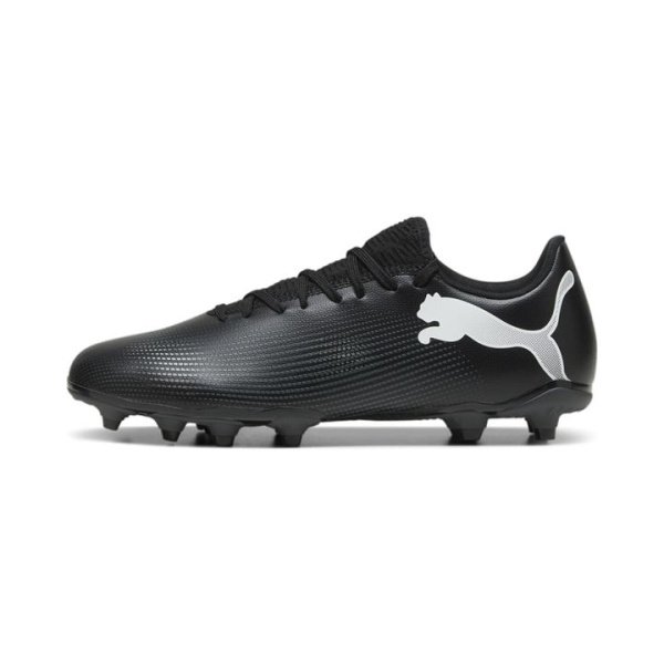 FUTURE 7 PLAY FG/AG Men's Football Boots in Black/White, Size 12, Textile by PUMA Shoes