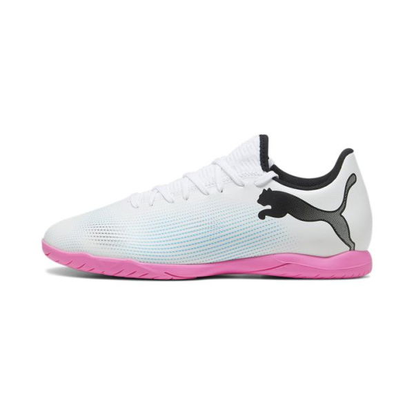 FUTURE 7 PLAY IT Men's Football Boots in White/Black/Poison Pink, Size 11, Textile by PUMA Shoes