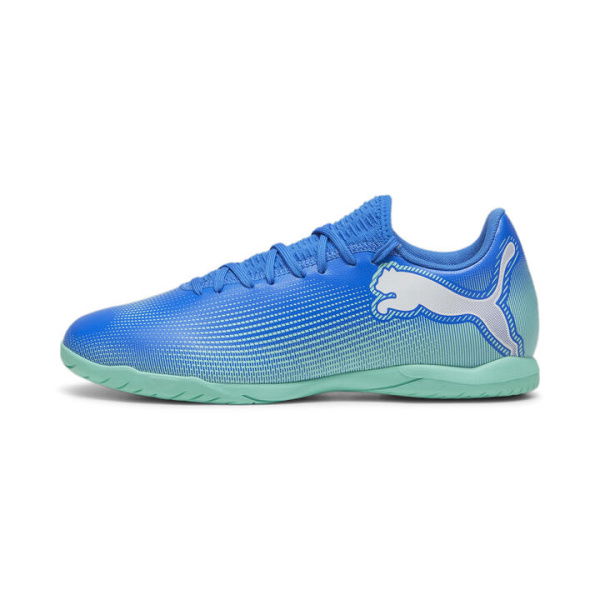 FUTURE 7 PLAY IT Unisex Football Boots in Hyperlink Blue/Mint/White, Size 10, Textile by PUMA Shoes