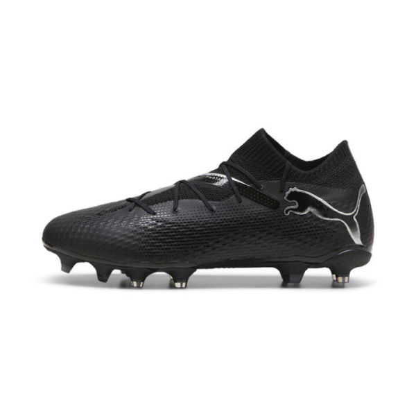 FUTURE 7 PRO FG/AG Unisex Football Boots in Black/Silver, Size 10, Textile by PUMA Shoes