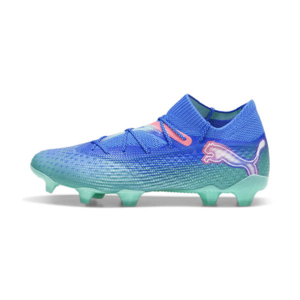 FUTURE 7 ULTIMATE FG/AG Football Boots in Bluemazing/White/Electric Peppermint, Size 9, Textile by PUMA Shoes