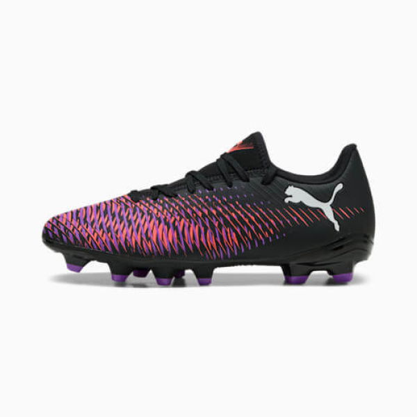 FUTURE 8 PLAY FG/AG Women's Football Boots in Black/White/Glowing Red, Size 7, Textile by PUMA