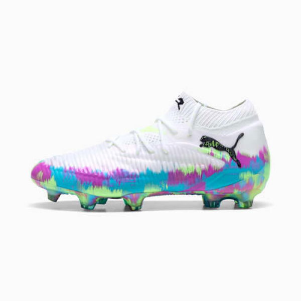 FUTURE 8 ULTIMATE Brilliance FG Football Boots Women in White/Fizzy Apple/Bright Aqua, Size 6, Textile by PUMA