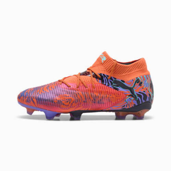 FUTURE 8 ULTIMATE CREATIVITY FG Unisex Football Boots in Orange Poppy/Dark Amethyst/Electric Peppermint, Size 4.5, Textile by PUMA Shoes