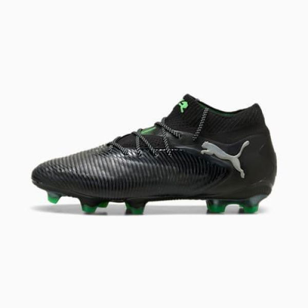 FUTURE 8 ULTIMATE FG Football Boots in Black/Cool Light Gray/Fluo Green, Size 4.5, Textile by PUMA