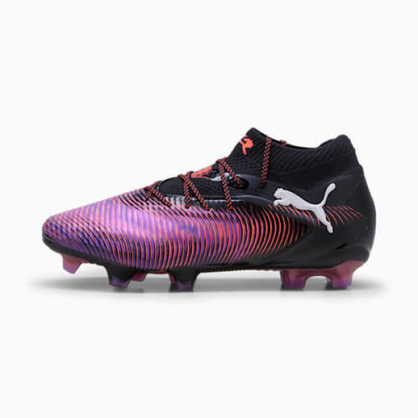 FUTURE 8 ULTIMATE FG Football Boots Women in Black/White/Glowing Red, Size 6, Textile by PUMA