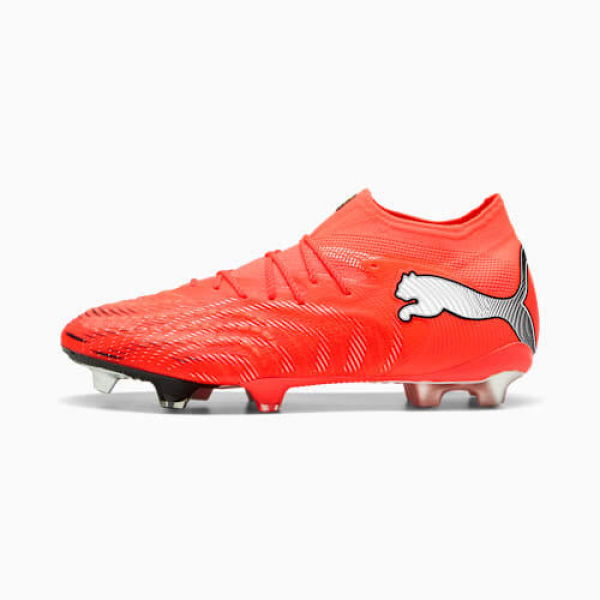 FUTURE 9 ULTIMATE FG Football Boots Unisex in Glowing Red/White/Black, Size 6, Textile by PUMA Shoes
