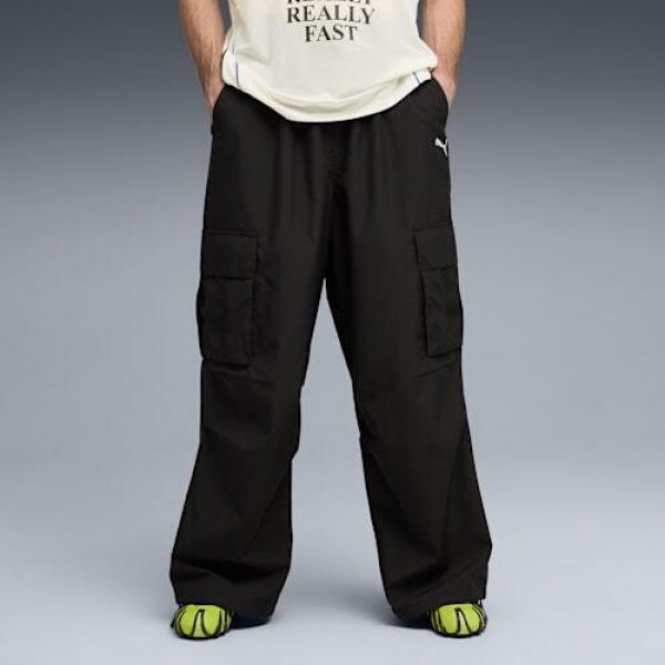 FUTURE.PUMA.ARCHIVE Extreme Cargo Pants Unisex in Black, Size Large, Polyester/Cotton
