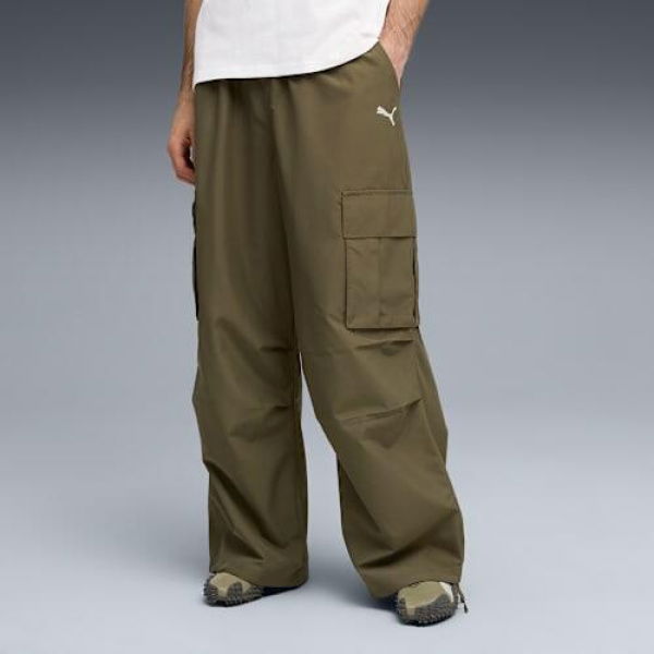 FUTURE.PUMA.ARCHIVE Extreme Cargo Pants Unisex in Loden Green, Size 2XL, Polyester/Cotton