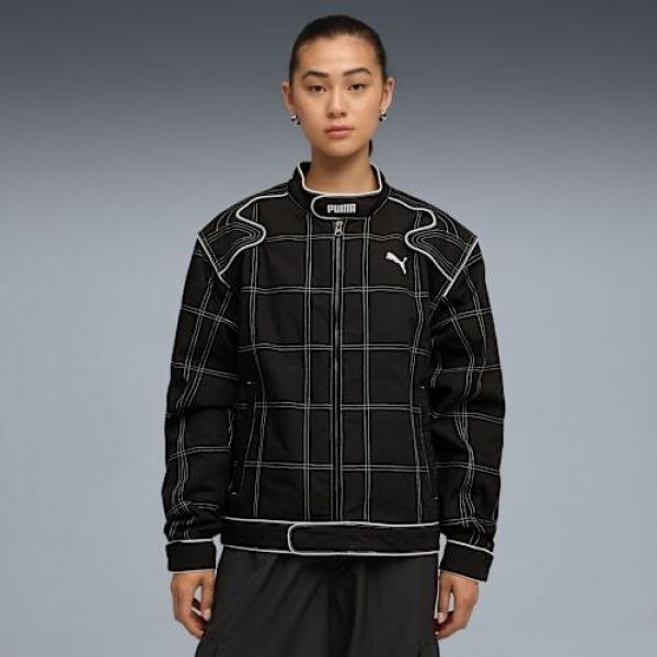 FUTURE.PUMA.ARCHIVE Unisex Racer Jacket in Black, Size XS, Polyester