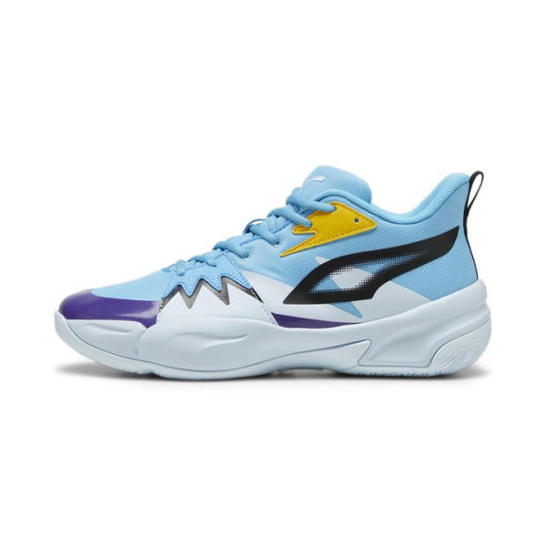 Genetics Unisex Basketball Shoes in Luminous Blue/Icy Blue, Size 10, Textile by PUMA Shoes