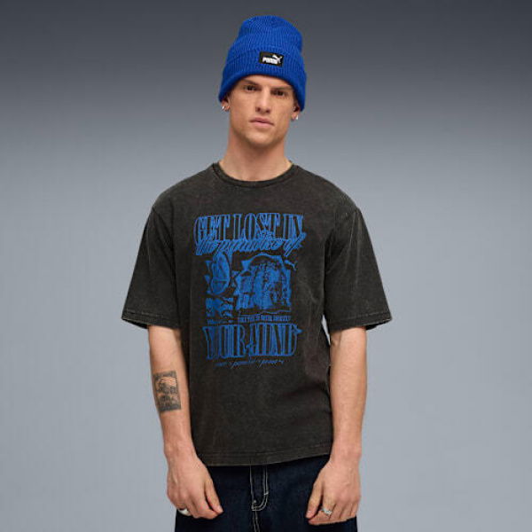 Graphic Paradise Mindset Washed Boxy Men's T