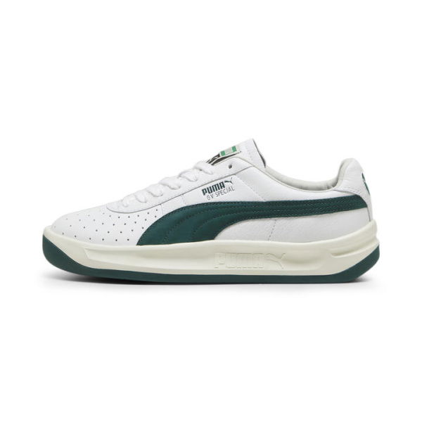 GV Special Base Unisex Sneakers in White/Dark Myrtle, Size 10.5 by PUMA Shoes