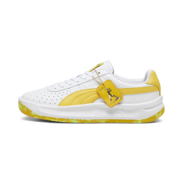 GV Special OP Unisex Sneakers in White/Sunny Yellow/Lime Pow, Size 10, Synthetic by PUMA Shoes