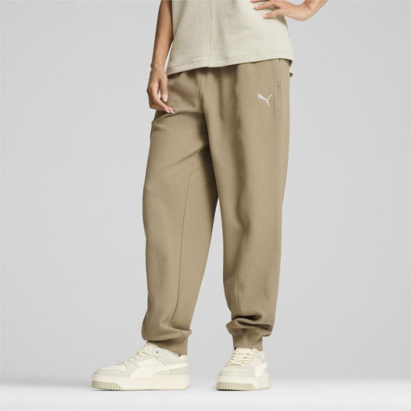 HER Women's High Waist Pants in Oak Branch, Size Medium, Cotton/Polyester/Elastane by PUMA