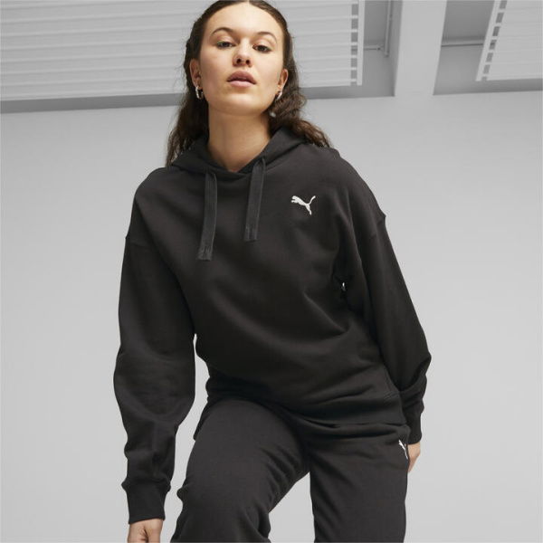 HER Women's Hoodie in Black, Size Large, Cotton by PUMA