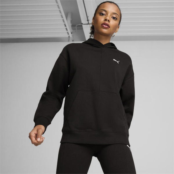 HER Women's Hoodie in Black, Size Medium, Cotton by PUMA