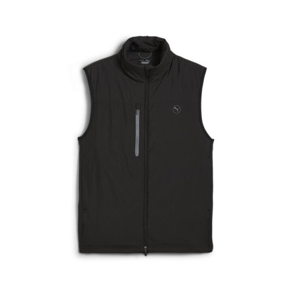 Hielands Men's Golf Vest in Black, Size Large, Polyester by PUMA