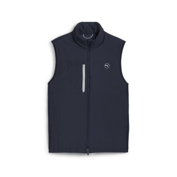 Hielands Men's Golf Vest in Deep Navy, Size Large, Polyester by PUMA