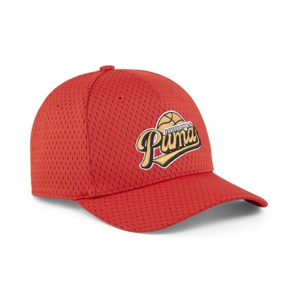 Hometown Heroes Curved Brim Cap in For All Time Red, Polyester by PUMA